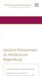 Mobile Screenshot of heilzentrum-regensburg.de